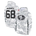 SF.49ers #68 Colton McKivitz Player Arctic Camo Limited Salute to Service Pullover Hoodies Game PETTCS Stitched Jerseys