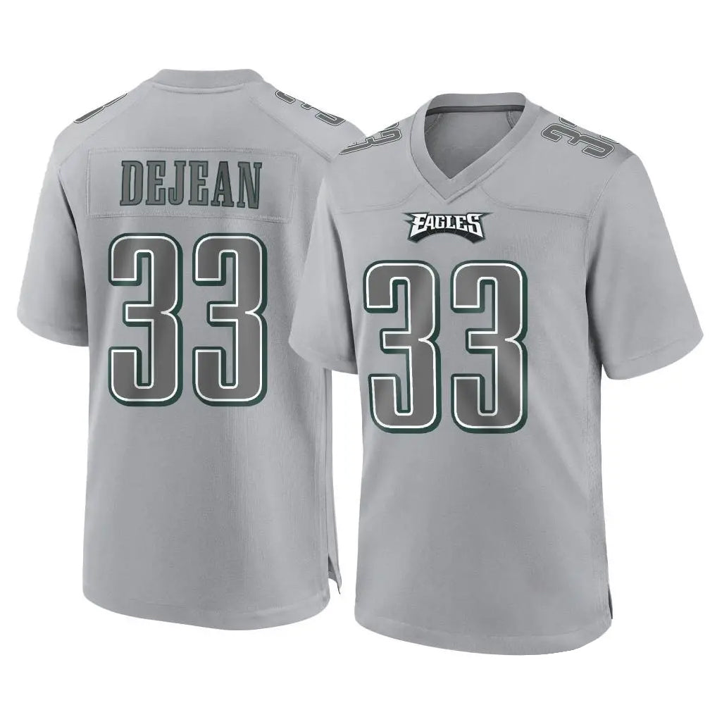 P.Eagles #33 Cooper DeJean Player Gray Atmosphere Fashion Home Game PETTCS Stitched Jerseys