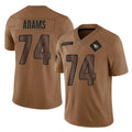 A.Cardinals #74 Isaiah Adams Player Brown Limited Salute To Service Game PETTCS Stitched Jerseys