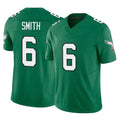 P.Eagles #6 DeVonta Smith Player Green Kelly Alternate Vapor F.U.S.E. Home Game PETTCS Stitched Jerseys