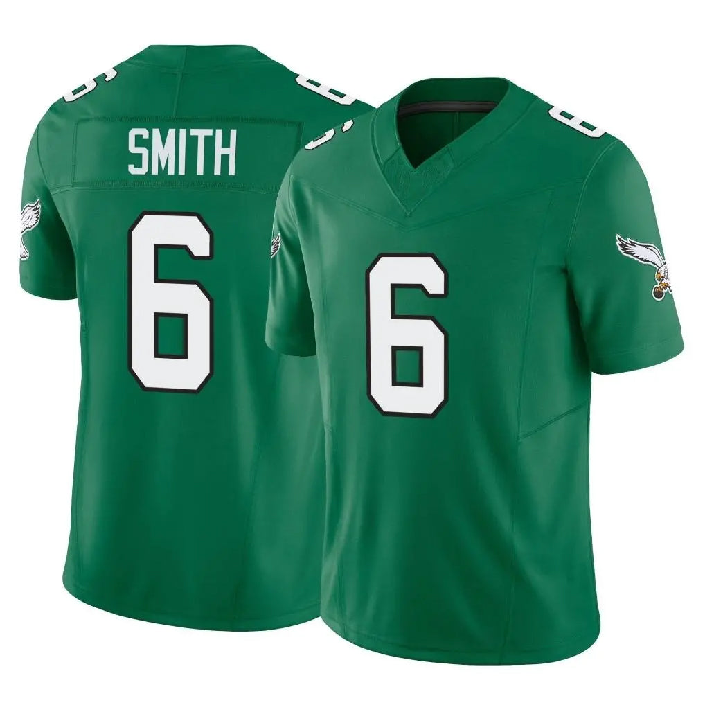 P.Eagles #6 DeVonta Smith Player Green Kelly Alternate Vapor F.U.S.E. Home Game PETTCS Stitched Jerseys