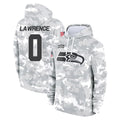 S.Seahawks #0 DeMarcus Lawrence Player Arctic Camo Limited Salute to Service Pullover Hoodies Game PETTCS Stitched Jerseys