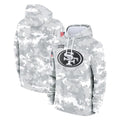 SF.49ers ## 49ers Blank Player Arctic Camo Limited Salute to Service Pullover Hoodies Game PETTCS Stitched Jerseys