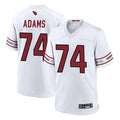 A.Cardinals #74 Isaiah Adams Player White Home Game PETTCS Stitched Jerseys