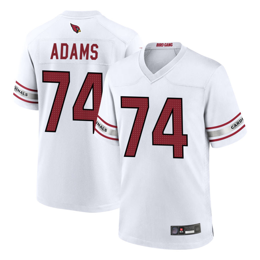 A.Cardinals #74 Isaiah Adams Player White Home Game PETTCS Stitched Jerseys