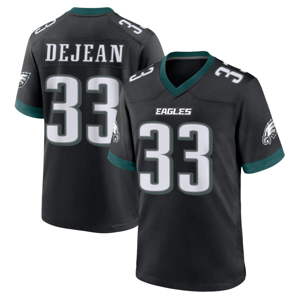 P.Eagles #33 Cooper DeJean Player Black Game Home PETTCS Stitched Jerseys