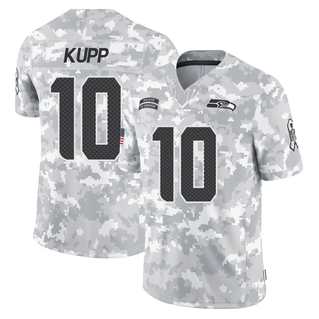 S.Seahawks #10 Cooper Kupp Player Arctic Camo Limited Salute To Service Home Game PETTCS Stitched Jerseys