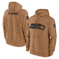 S.Seahawks ## Seahawks Blank Player Brown Limited Salute to Service Pullover Hoodies Game PETTCS Stitched Jerseys
