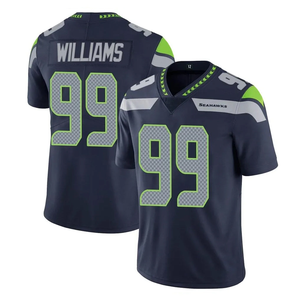 S.Seahawks #99 Leonard Williams Player Navy Limited Vapor Untouchable Home Game PETTCS Stitched Jerseys