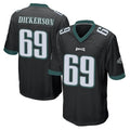 P.Eagles #69 Landon Dickerson Player Black Home Game PETTCS Stitched Jerseys