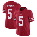 SF.49ers #5 Mike Evans Player Red Limited Vapor Untouchable Home Game PETTCS Stitched Jerseys