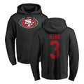SF.49ers #3 Christian Kirk Player Black LOGO Pullover Hoodies Home Game PETTCS Stitched Jerseys