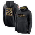 S.Seahawks #22 Rashid Shaheed Player Black Salute to Service Hoodies Limited Game PETTCS Stitched Jerseys
