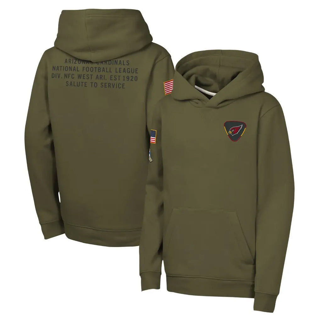 A.Cardinals ## Cardinals Blank Player Olive 2025 Salute to Service Fleece Hoodie PETTCS Stitched Jerseys