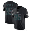P.Eagles #35 Michael Carter II Player Limited Black Impact Home Game PETTCS Stitched Jerseys