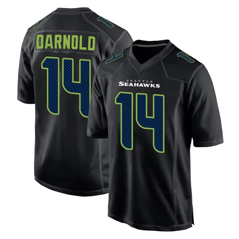 S.Seahawks #14 Sam Darnold Player Black Limited Fashion Home Game PETTCS Stitched Jerseys