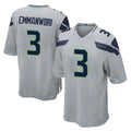 S.Seahawks #3 Nick Emmanwori Player Gray Home Game PETTCS Stitched Jerseys