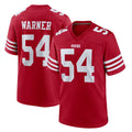 SF.49ers #54 Fred Warner Player Red Game Home PETTCS Stitched Jerseys