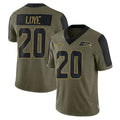 S.Seahawks #20 Julian Love Player Olive Salute To Service Limited Game PETTCS Stitched Jerseys
