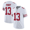 SF.49ers #13 Brock Purdy Player White Limited Vapor Untouchable Home Game PETTCS Stitched Jerseys