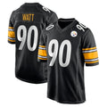 P.Steelers #90 T.J. Watt Player Black Home Game PETTCS Stitched Jerseys