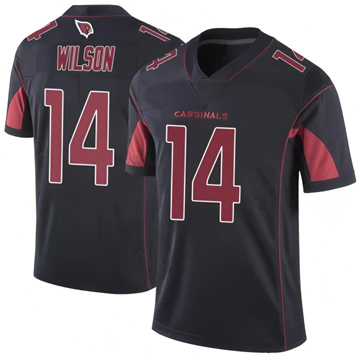 A.Cardinals #14 Michael Wilson Player Black Vapor Limited Elite Home Game PETTCS Stitched Jerseys