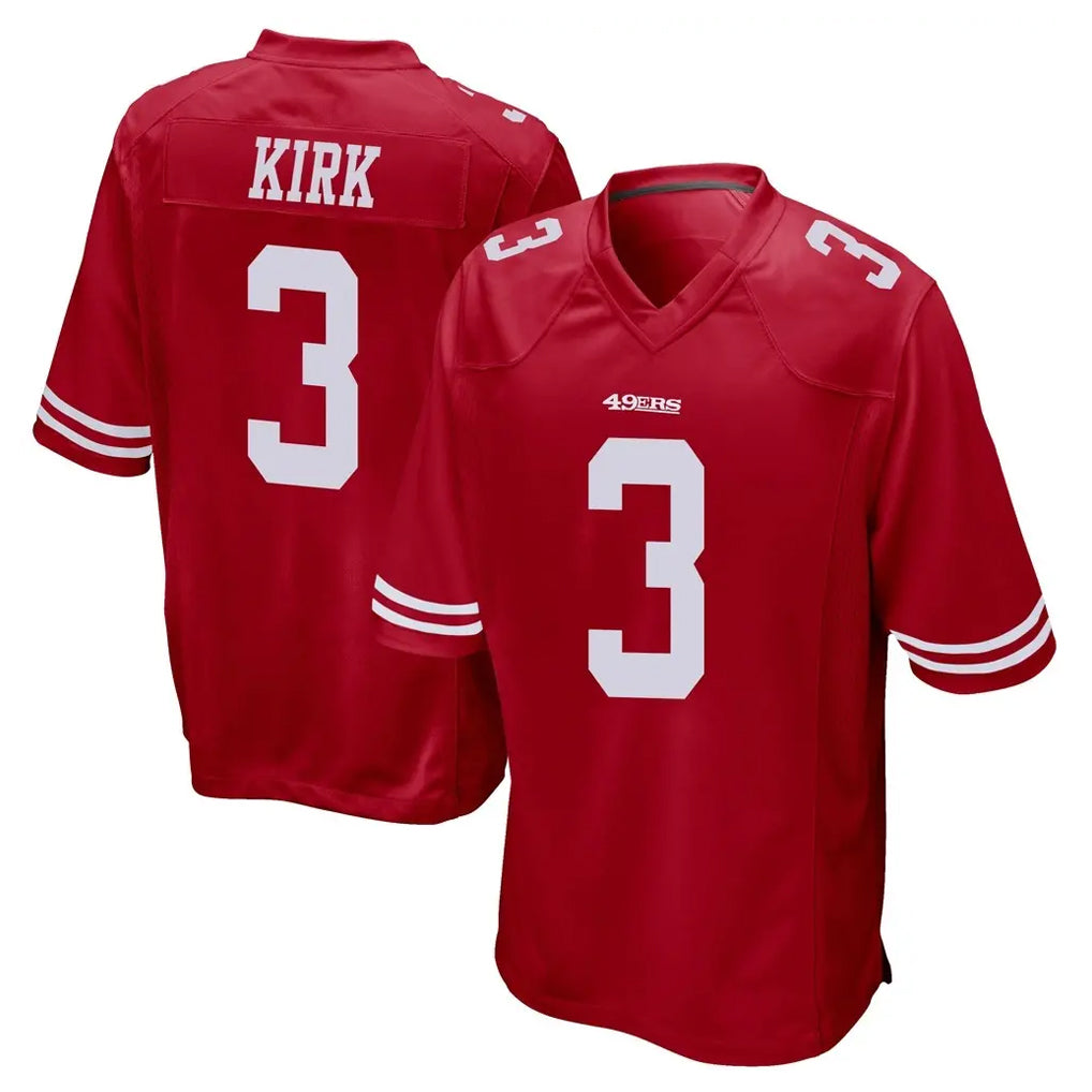 SF.49ers #3 Christian Kirk Player Red Home Game PETTCS Stitched Jerseys