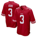 SF.49ers #3 Christian Kirk Player Red Home Game STECN Stitched Jerseys