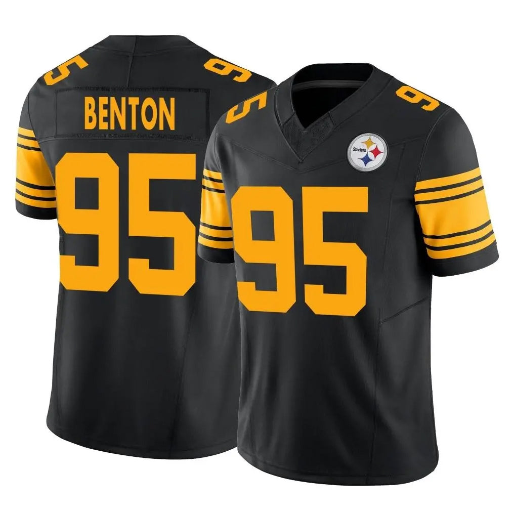 P.Steelers #95 Keeanu Benton Player Black Limited 2nd Alternate Vapor F.U.S.E. Home Game PETTCS Stitched Jerseys