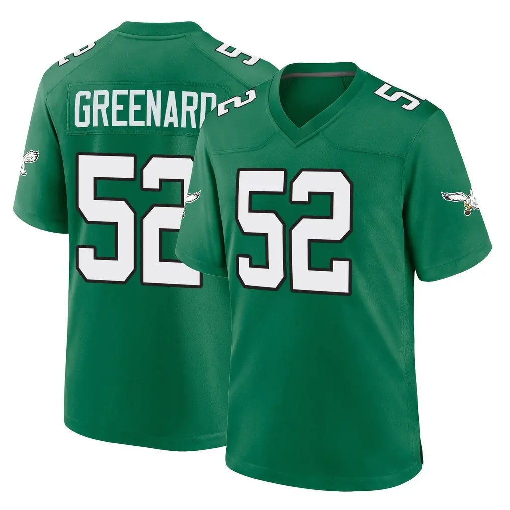 P.Eagles #52 Jonathan Greenard Player Green Kelly Alternate Home Game PETTCS Stitched Jerseys