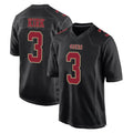 SF.49ers #3 Christian Kirk Player Black Fashion Home Game STECN Stitched Jerseys
