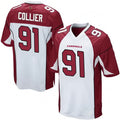 A.Cardinals #91 L.J. Collier Player White Game PETTCS Stitched Jerseys
