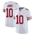 SF.49ers #10 Mac Jones Player White Limited Vapor Untouchable Home Game PETTCS Stitched Jerseys