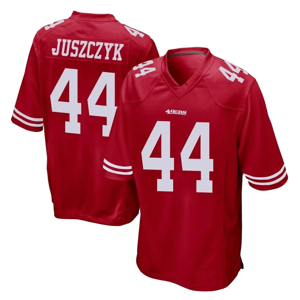 SF.49ers #44 Kyle Juszczyk Player Red Home Game PETTCS Stitched Jerseys