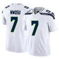 S.Seahawks #7 Uchenna Nwosu Player White Limited Vapor F.U.S.E. Home Game PETTCS Stitched Jerseys
