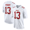 SF.49ers #13 Brock Purdy Player White Fashion Home Game PETTCS Stitched Jerseys