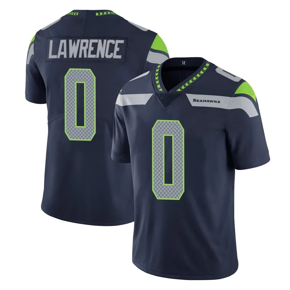 S.Seahawks #0 DeMarcus Lawrence Player Navy Limited Vapor Untouchable Home Game PETTCS Stitched Jerseys