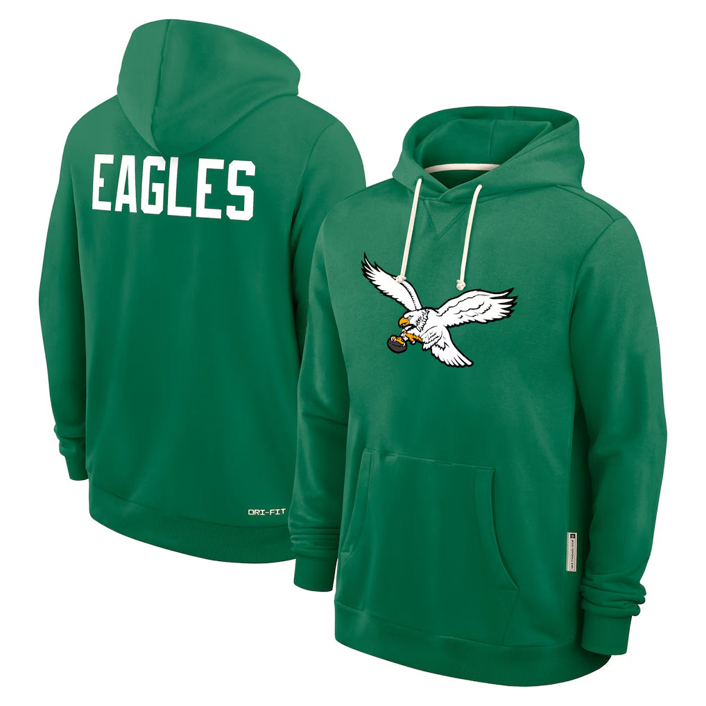 P.Eagles ## Eagles Blank Player Green Pullover Hoodies Home Game PETTCS Stitched Jerseys