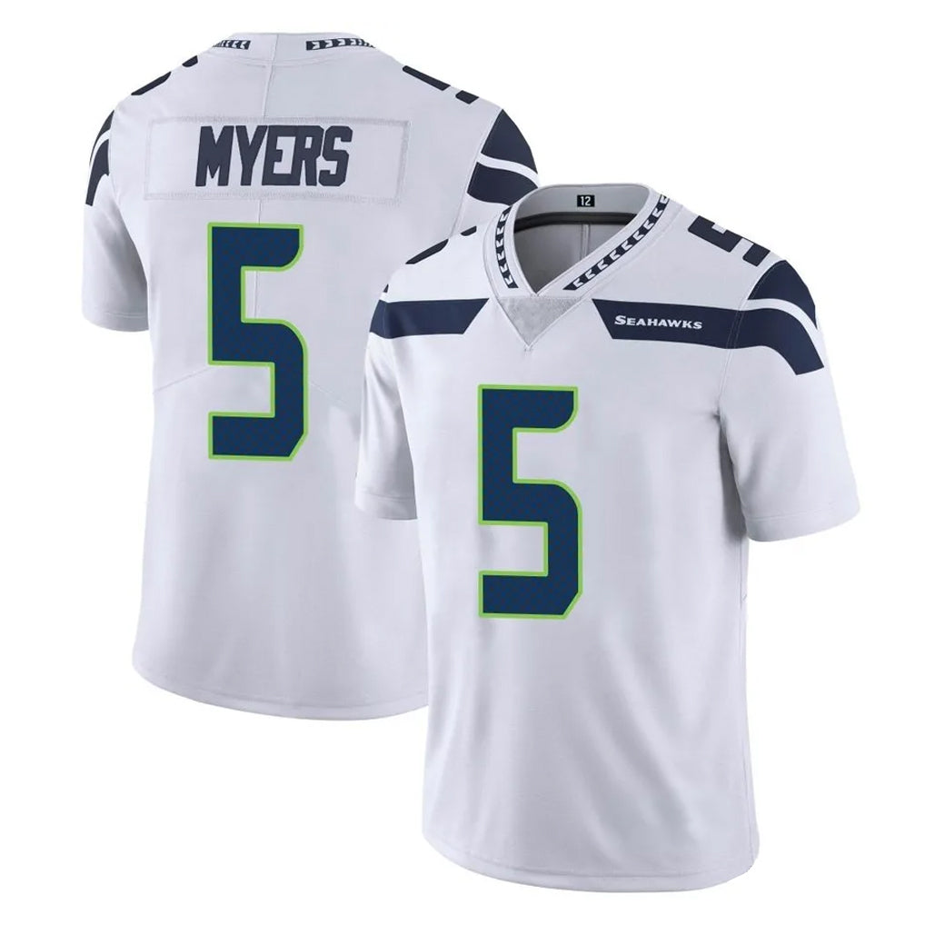 S.Seahawks #5 Jason Myers Player White Limited Vapor Untouchable Home Game PETTCS Stitched Jerseys