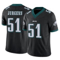 P.Eagles #51 Cam Jurgens Player Black Limited Vapor F.U.S.E. Home Game PETTCS Stitched Jerseys