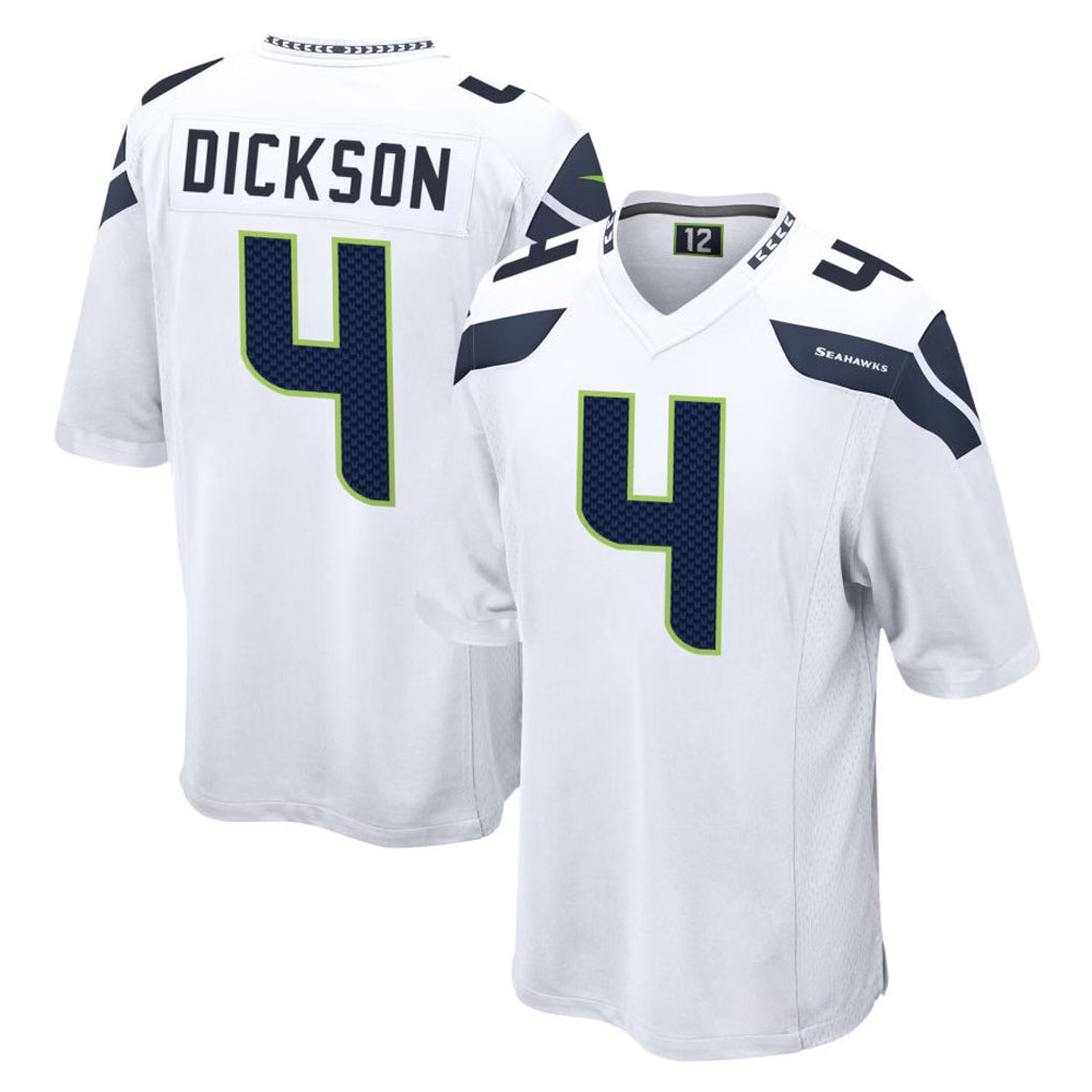 S.Seahawks #4 Michael Dickson Player White Home Game PETTCS Stitched Jerseys