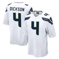 S.Seahawks #4 Michael Dickson Player White Home Game PETTCS Stitched Jerseys