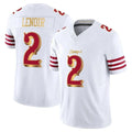 SF.49ers #2 Deommodore Lenoir Player White 2025 Rivalries Collection Game Limited PETTCS Stitched Jerseys