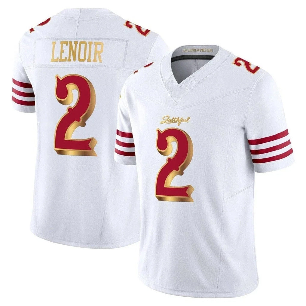 SF.49ers #2 Deommodore Lenoir Player White 2025 Rivalries Collection Game Limited PETTCS Stitched Jerseys