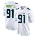 S.Seahawks #91 Byron Murphy II Player White Tundra Fashion Home Game PETTCS Stitched Jerseys
