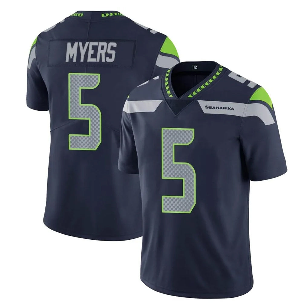 S.Seahawks #5 Jason Myers Player Navy Limited Vapor Untouchable Home Game PETTCS Stitched Jerseys
