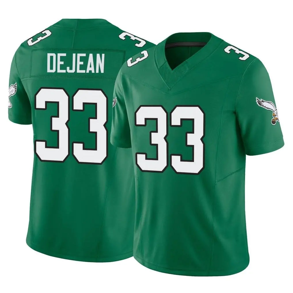 P.Eagles #33 Cooper DeJean Player Green Kelly Alternate Vapor F.U.S.E. Home Game PETTCS Stitched Jerseys