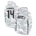 S.Seahawks #14 Sam Darnold Player Arctic Camo Limited Salute to Service Pullover Hoodies Game PETTCS Stitched Jerseys