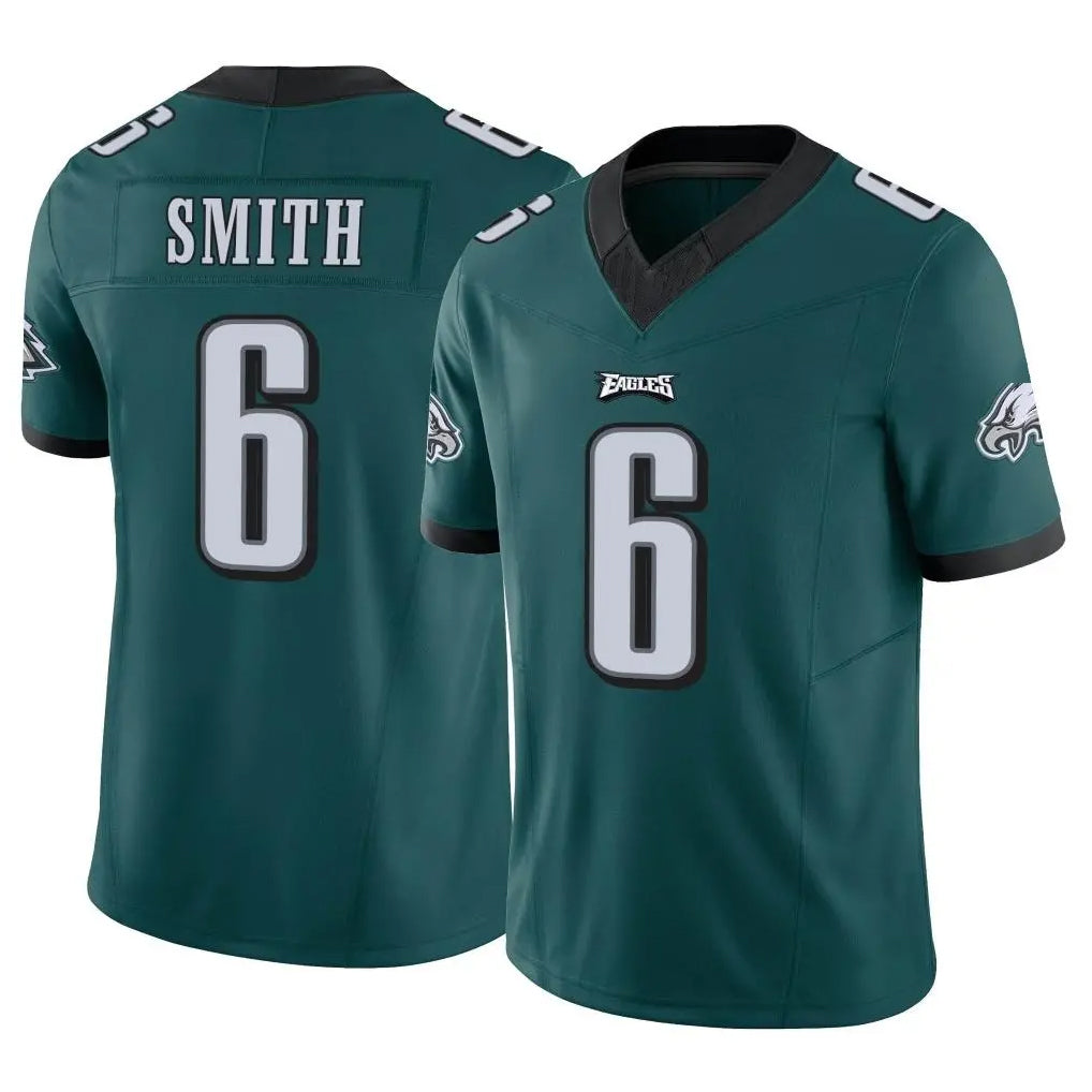 P.Eagles #6 DeVonta Smith Player Team Color Green Limited Vapor F.U.S.E. Home Game PETTCS Stitched Jerseys