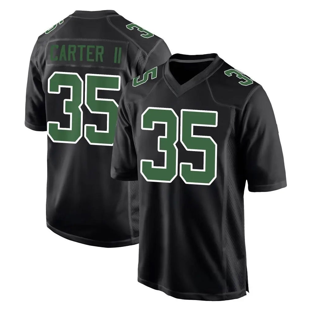 P.Eagles #35 Michael Carter II Player Carbon Green Fashion Home Game PETTCS Stitched Jerseys